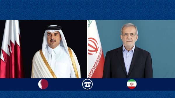 **گفتگوی تلفنی امیر قطر با رئیس جمهور