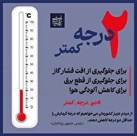 تاکید استاندار گلستان بر پیوستن مردم به طرح کاهش دو درجه ای دمای گرمایشی