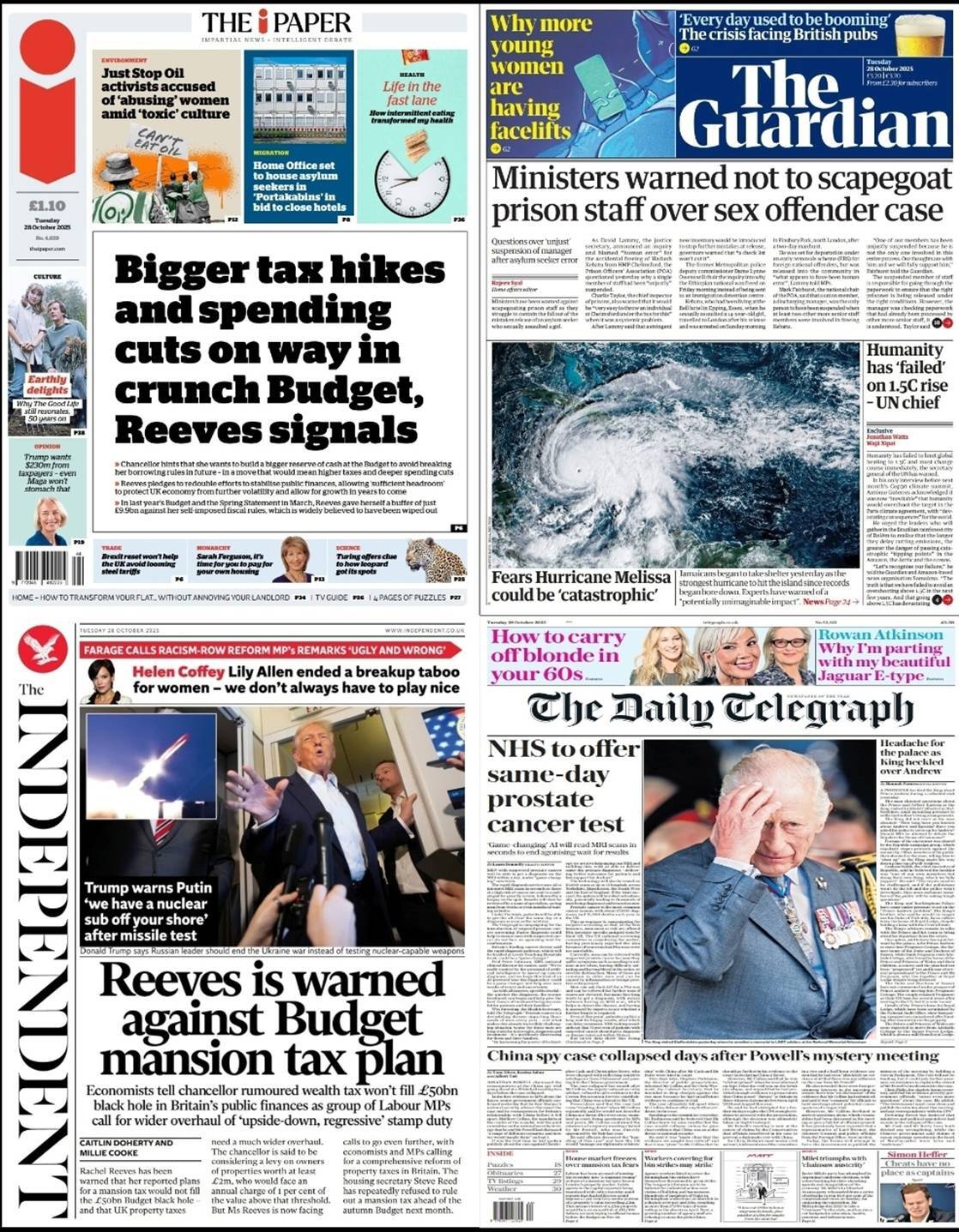 مهمترین عناوین روزنامههای جهان ۶ آبان ۱۴۰۴ مهمترین عناوین روزنامههای جهان ۶ آبان ۱۴۰۴