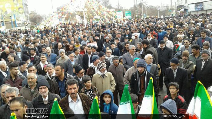 حضور مردم ازنا در راهپیمایی 22 بهمن 1395