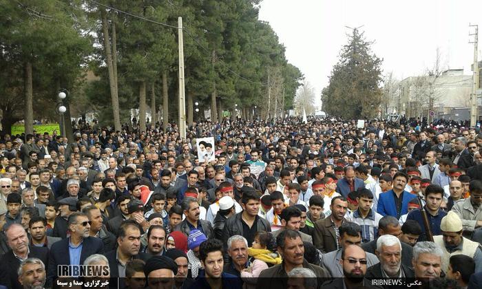 حضور مردم شهر کوهدشت استان لرستان در راهپیمایی 22 بهمن 1395