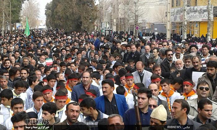 حضور مردم شهر کوهدشت استان لرستان در راهپیمایی 22 بهمن 1395