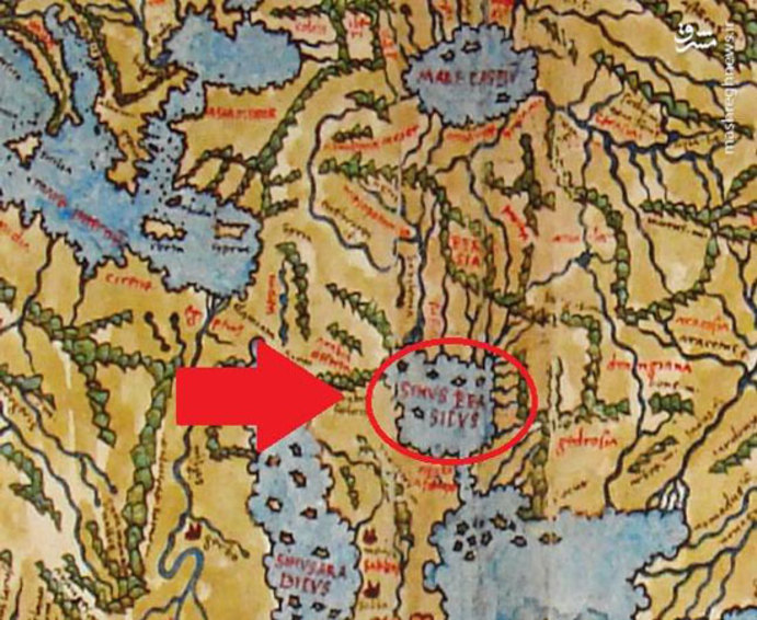 نقشه قدیمی خلیج فارس پیترو کوپو ایتالیایی