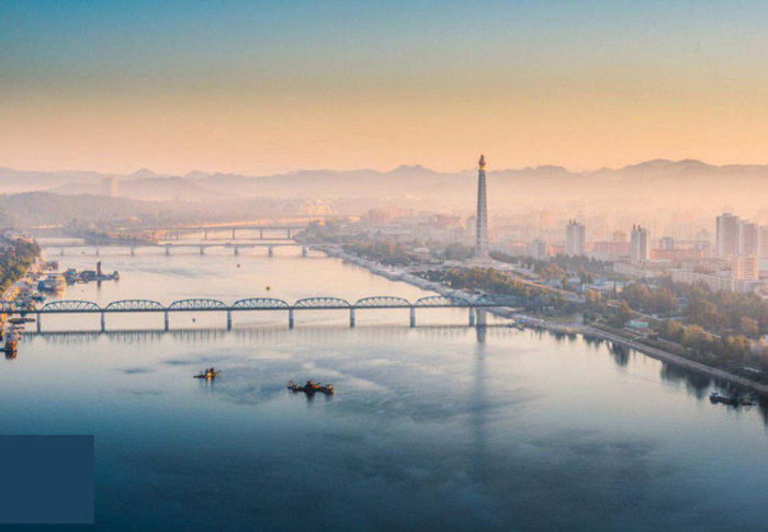 طلوع خورشید- پیونگ یانگ، ​کره شمالی 