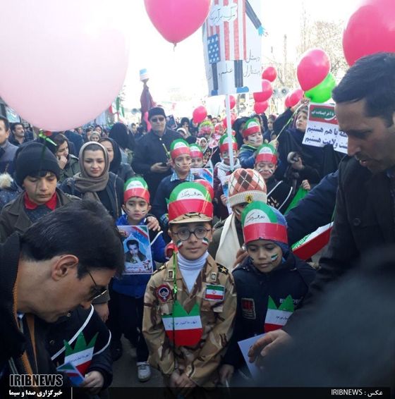 فرزندان انقلاب در راهپیمایی 22 بهمن اردبیل