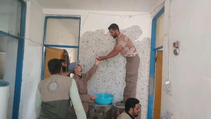 تلاش‌های بی‌منت، خادمان جهادگر در روستای چمن امیرآباد طارم سفلی