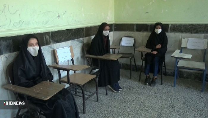 مانور بازگشایی مدارس با نواختن زنگ ایثار وشهادت