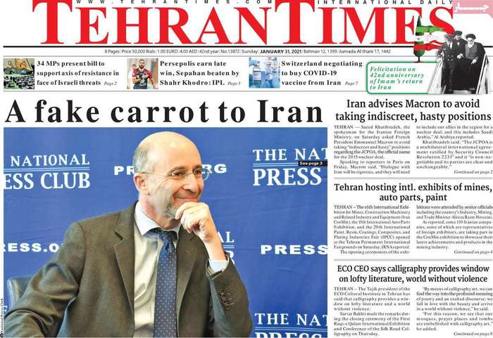 A fake carrot to iran