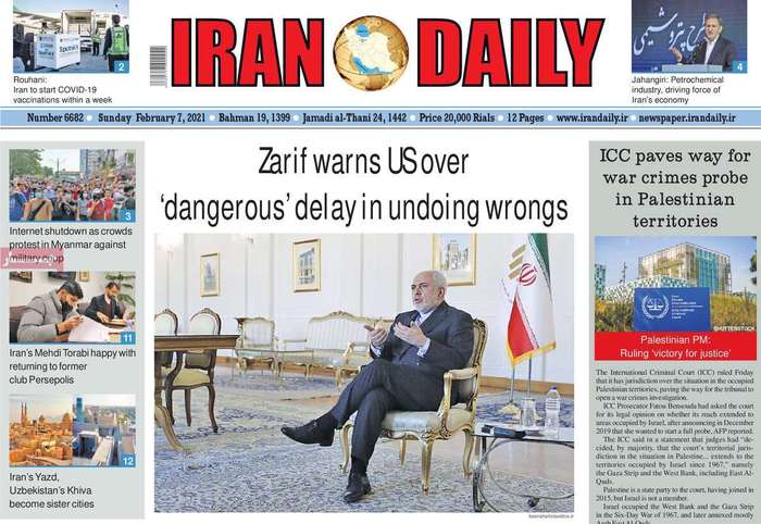 Zarif warns US over ' dangerous ' delay in undoing wrongs