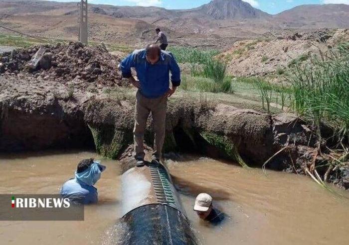 تعمیر لوله های فرسوده انتقال آب تبریز