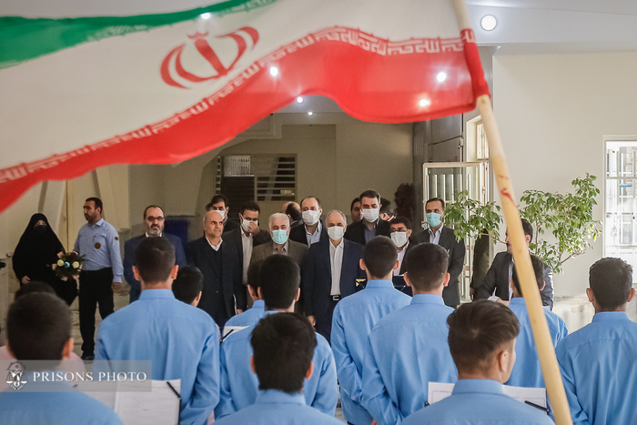 بازدید وزیر دادگستری و رئیس سازمان زندانها از کانون اصلاح‌ و تربیت تهران