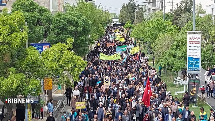 راهپیمایی روز قدس در شهرستان های خراسان شمالی